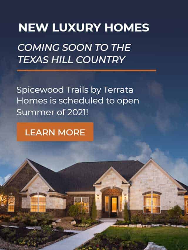 New Luxury Homes in Spicewood, TX by Terrata Homes