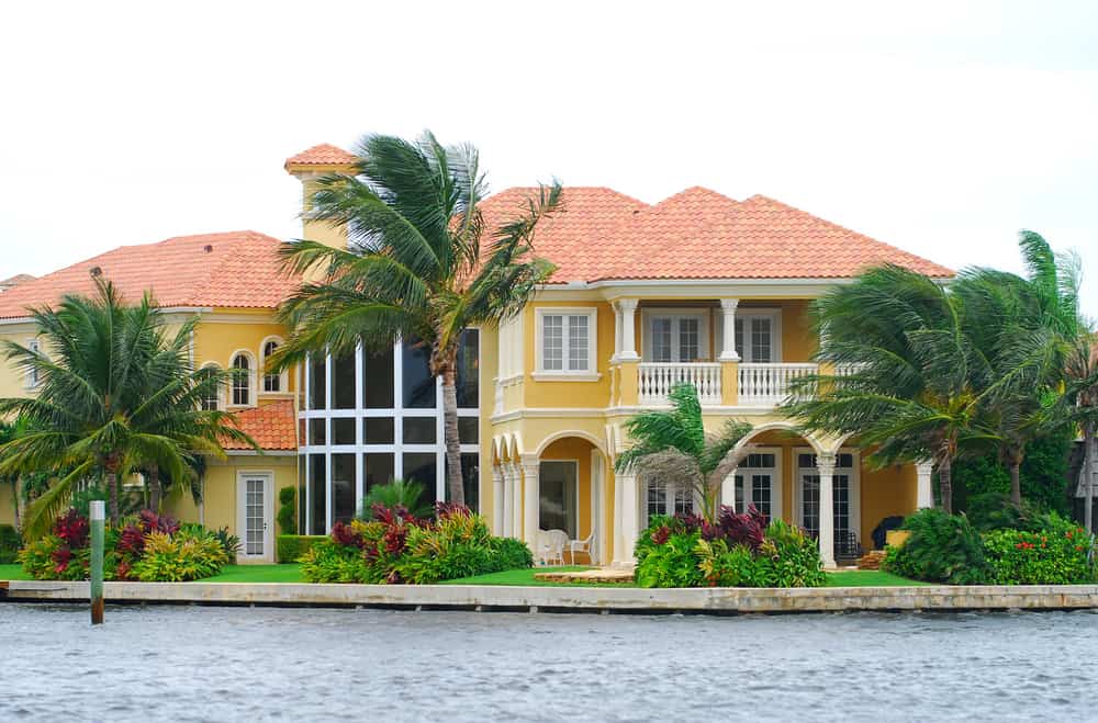 beautiful luxury house on the waterfront in Tampa, FL