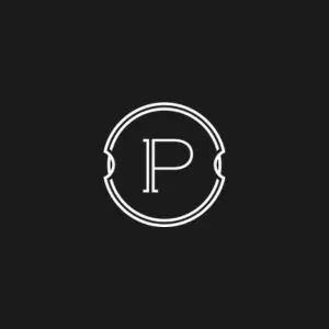 P inside a Oval looking shape - Porchlight Homes logo
