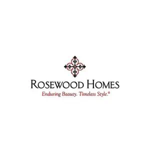 Icon with Rosewood Homes in maroon text below