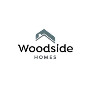 roof icon above text saying Woodside Homes